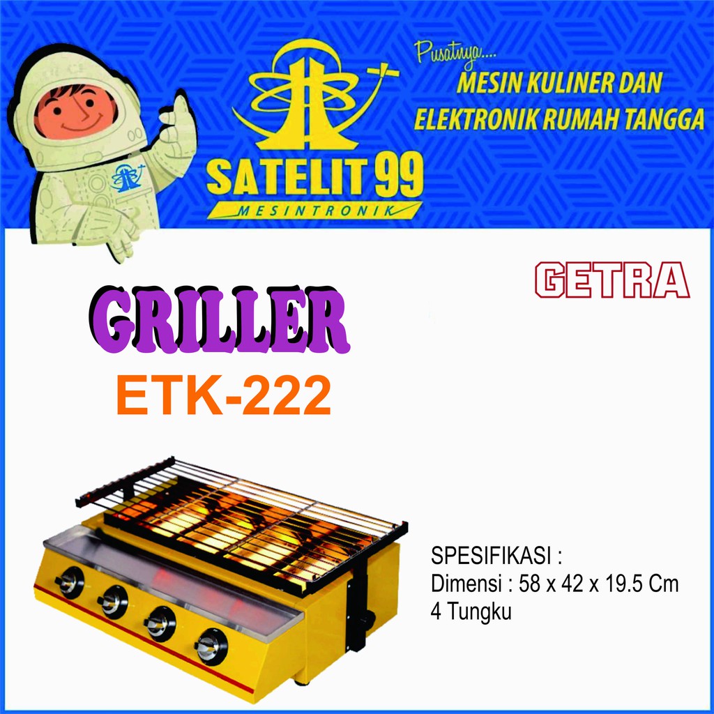 KOMPOR PANGGANGAN 4 TUNGKU GETRA ETK-222