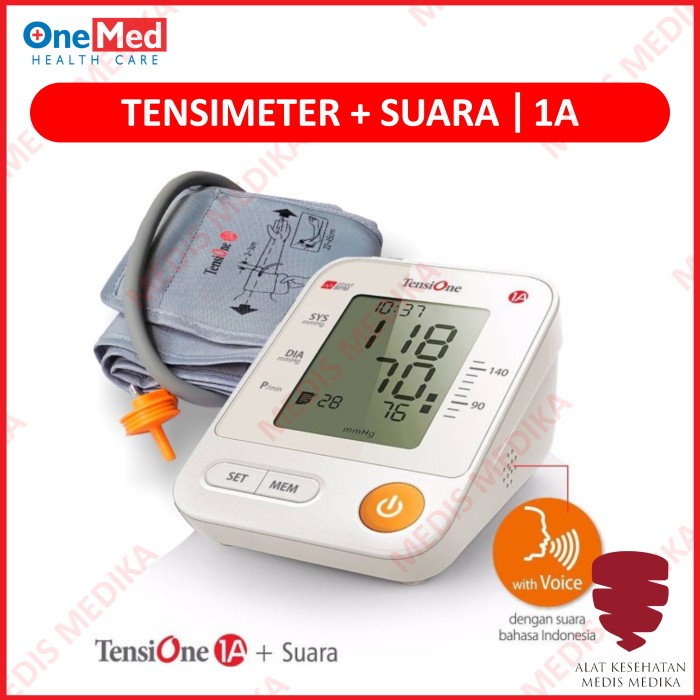 Tensimeter Digital dengan Suara Alat Ukur Tes Test Cek Pengukur Tekanan Darah Tensi Meter With Voice