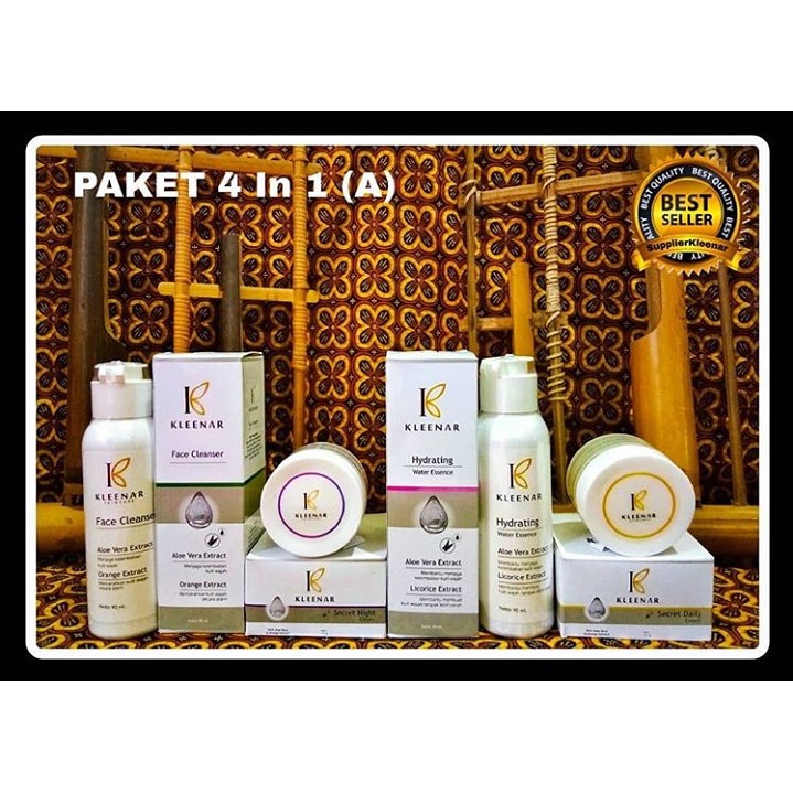 PAKET KECANTIKAN | KLEENAR SKINCARE 4 in 1 (A) | 100% AMAN dan ORIGINAL