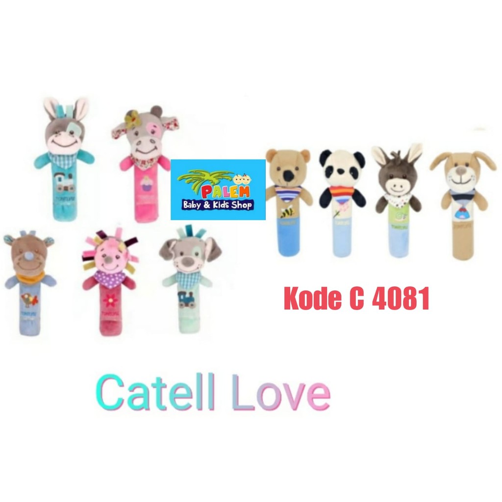 Catell Love Rattle Stick mainan  boneka bunyi  mainan  