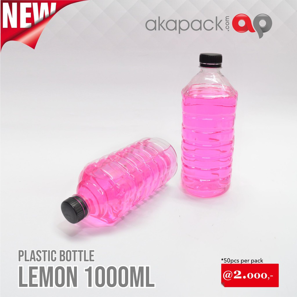 Botol plastik LEMON 1000 ml / botol plastik 1000ml
