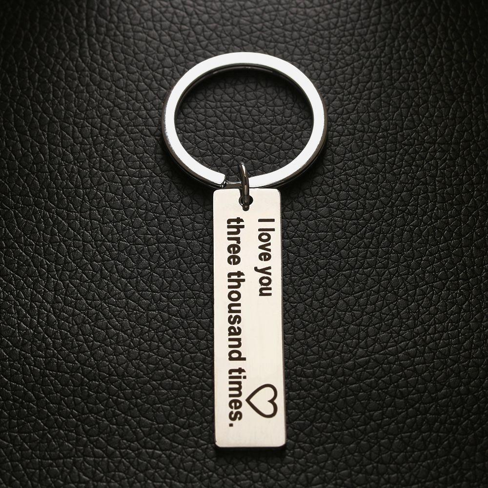 Gantungan Kunci LILY I Love You 3000hiasan Unik Keyfob Metal