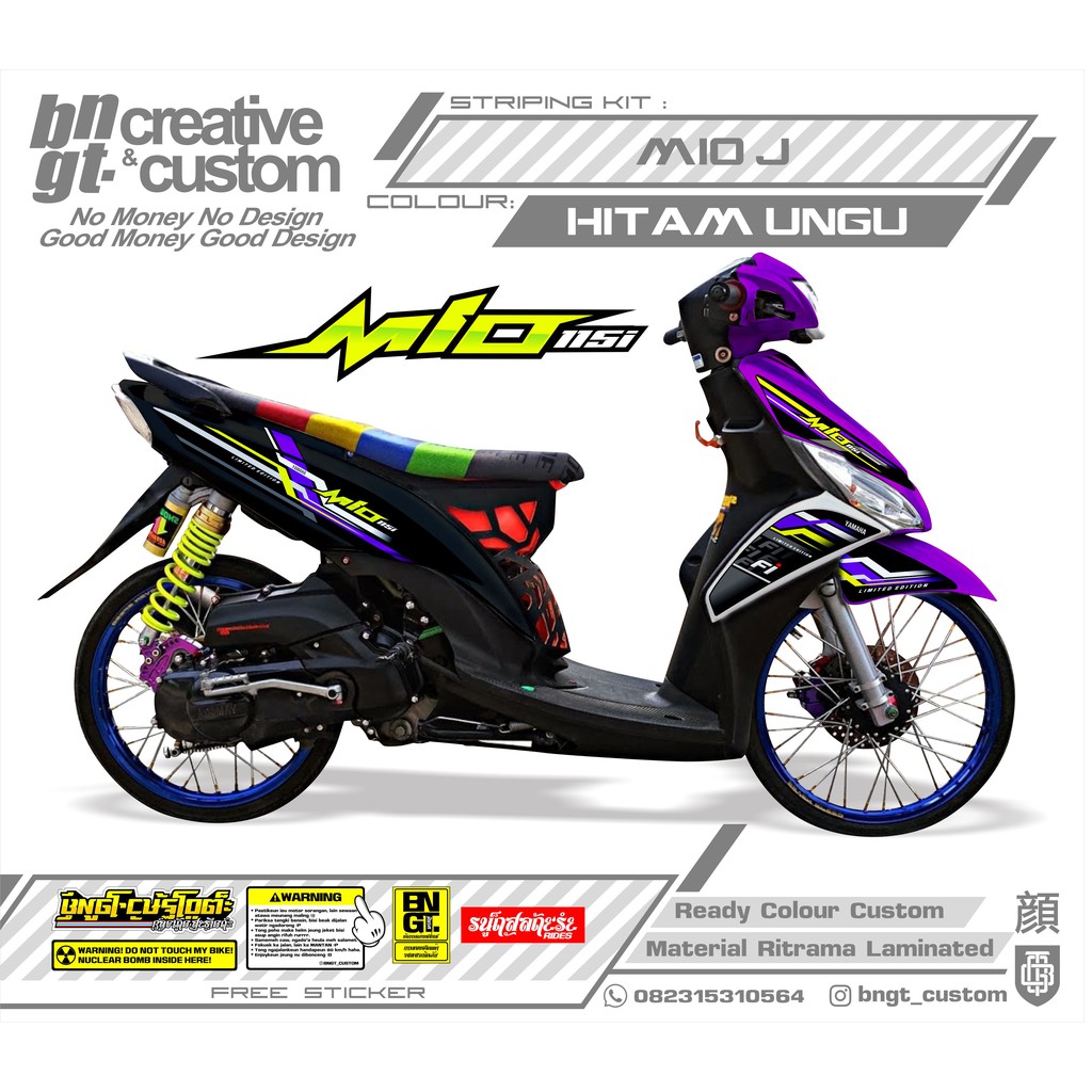 STIKER STRIPING MIO J Shopee Indonesia