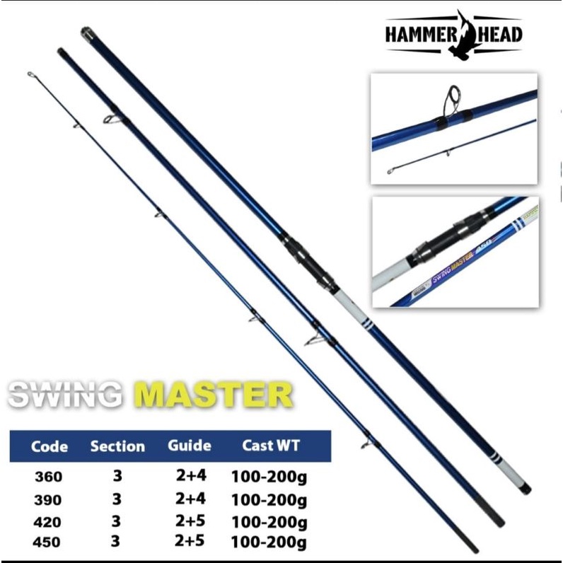 joran surf hamerhead swing master 390/420 cm