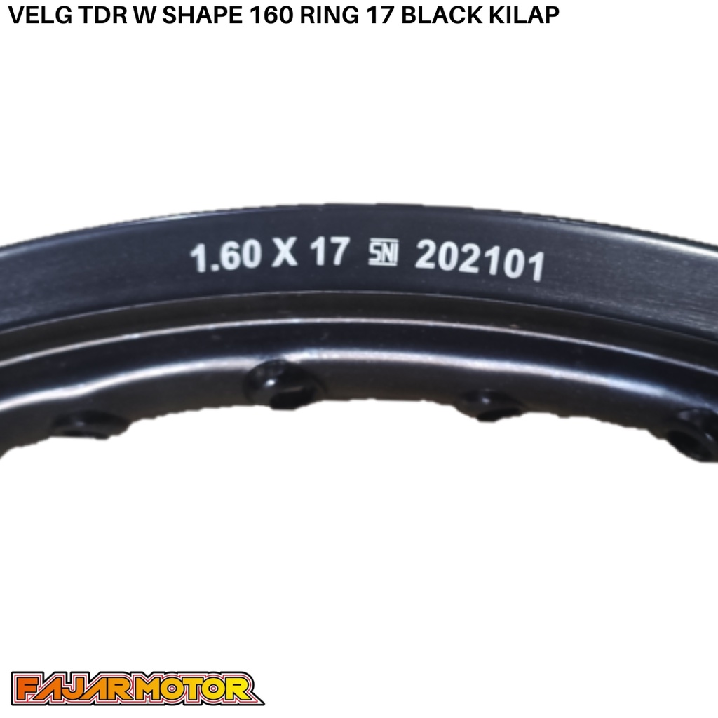 VELG TDR W SHAPE KOTAK 160 RING 17 RED SILVER BLUE