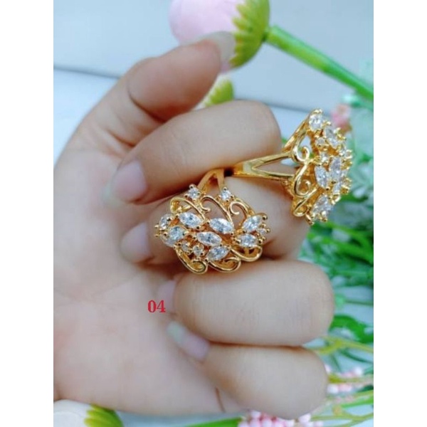 Cincin motif lapis emas