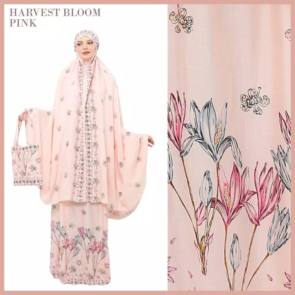 Mukena Tazbiya Harvest Bloom Pink