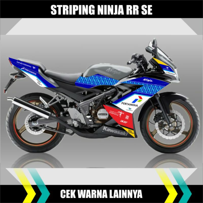 strikerstriping ninja RR SE MANDALIKA/striping Pertamina/list striping ninja RR SE/polet ninja RR SE