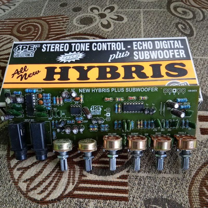 Tone control dan echo digital plus subwoofer HYBRIS