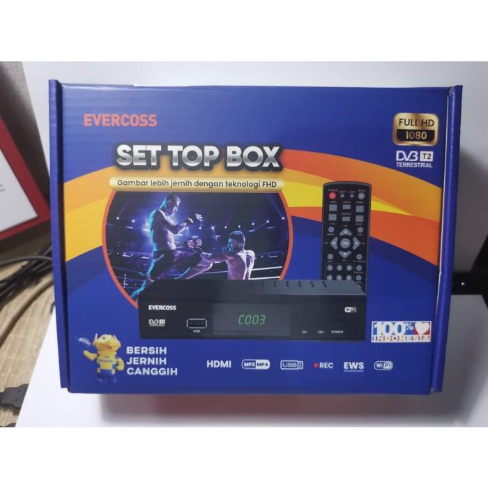 Evercoss Set Top Box Pro Tv Digital Receiver Full Hd