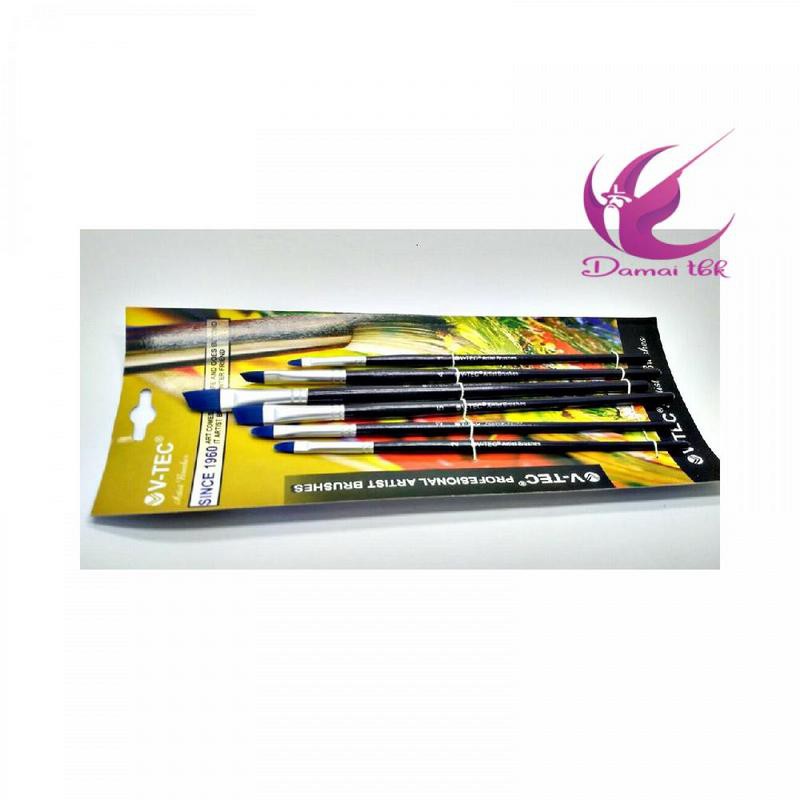 

V-Tec Artist Brush 9028 Set 6 Kuas Lukis Set isi 6