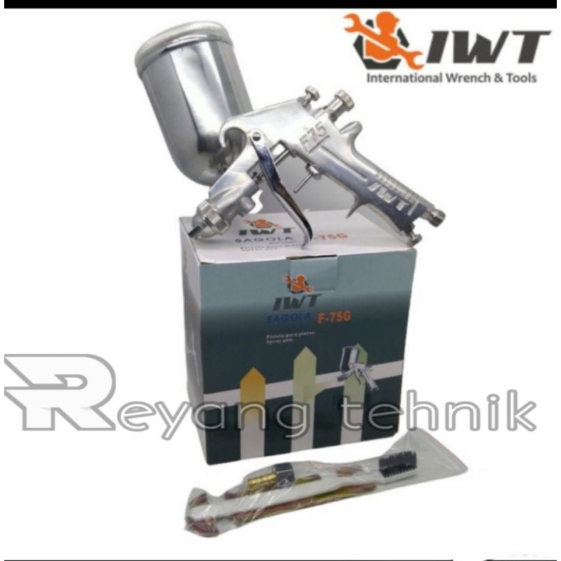 Spray Gun Tabung 400ml Set IWT SAGOLA F75G