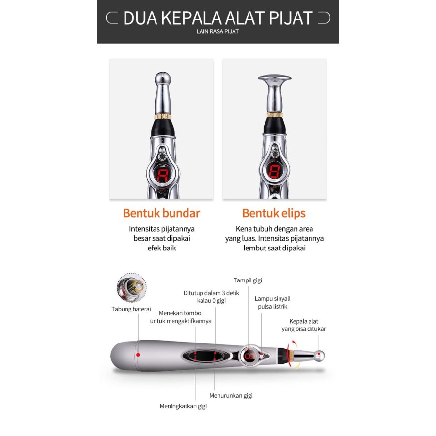 Akupuntur Laser Therapy Energy Pen Alat Terapi Akupuntur Pena Merdian Medis Pijat Refleksi