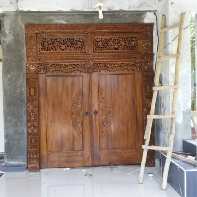 Flash Sale Gebyok pintu ukir jati jepara, jual pintu gebyok jati, jual pintu ukir gebyok murah