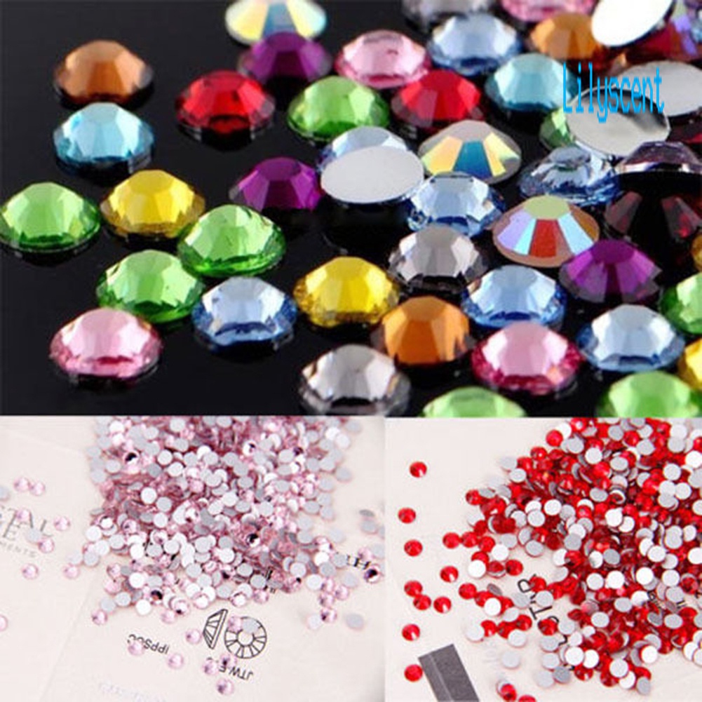 Lily Roda Isi Manik-Manik Bentuk Bintang Warna-Warni Untuk Dekorasi Nail Art / Manicure DIY
