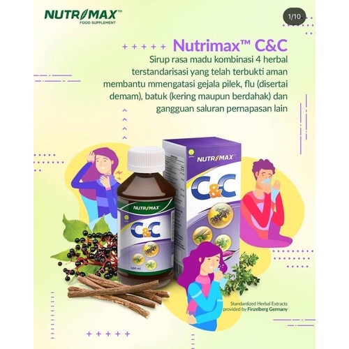 NUTRIMAX C&amp;C CNC SYRUP OBAT HERBAL SIRUP OBAT HERBAL BATUK PILEK