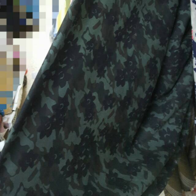 KAIN DORENG ARMY HIJAU GELAP