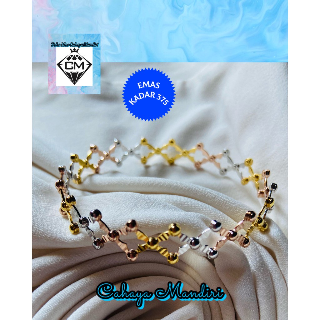 Gelang Emas Bisa Jadi Cincin Kadar 375 (8K) Berat 7,970 Gram