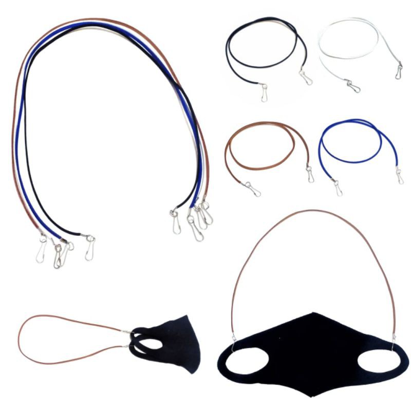 Kalung Gantungan Masker Strap Mask Hanging Korean Suede Series Multifungsi