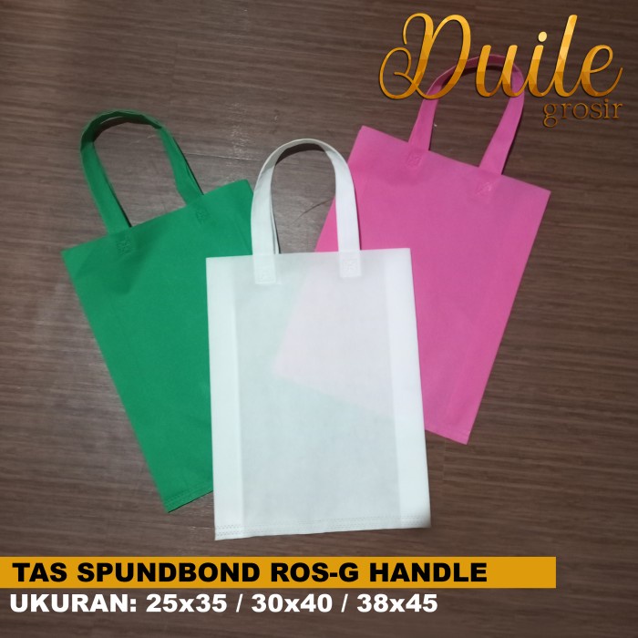 

TERBARU Tas Spunbond Handle / Goodie bag / Ukuran 25x35 (1 Lusin) - Biru BCA