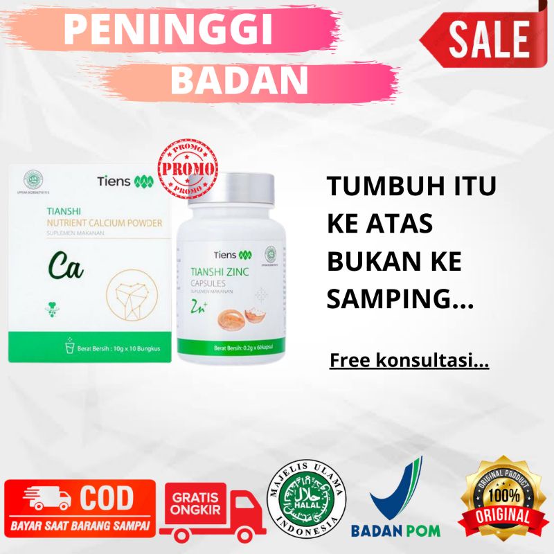 

PENINGGI BADAN TERBAIK DUNIA HERBAL ORIGINAL TIENS SUSU NHCP DAN ZINC KAPSUL NHCP TIENS PENINGGI BADAN TIANSHI SUPLEMEN