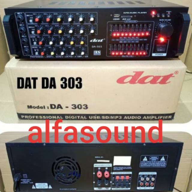 AMPLIFIER KARAOKE DAT DA 303 AMPLI DAT DA303