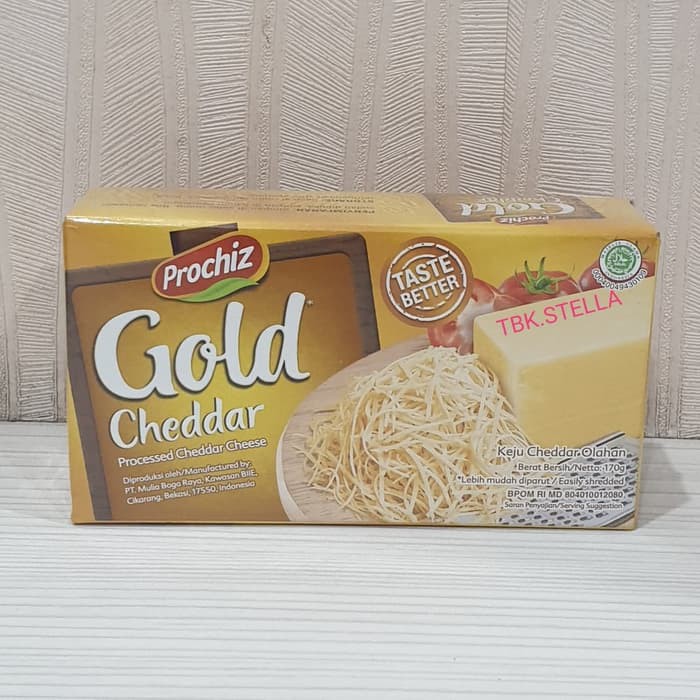 Keju Prochiz Cheddar Gold Taste Better Kemasan 170 gram