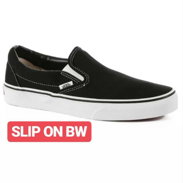vans slip on bw