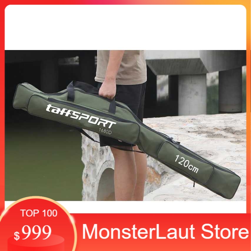 [Monster Laut] TaffSPORT Tas Pancing Joran Portable Fishing Bag jor tongkat tegek mancing kuat murah