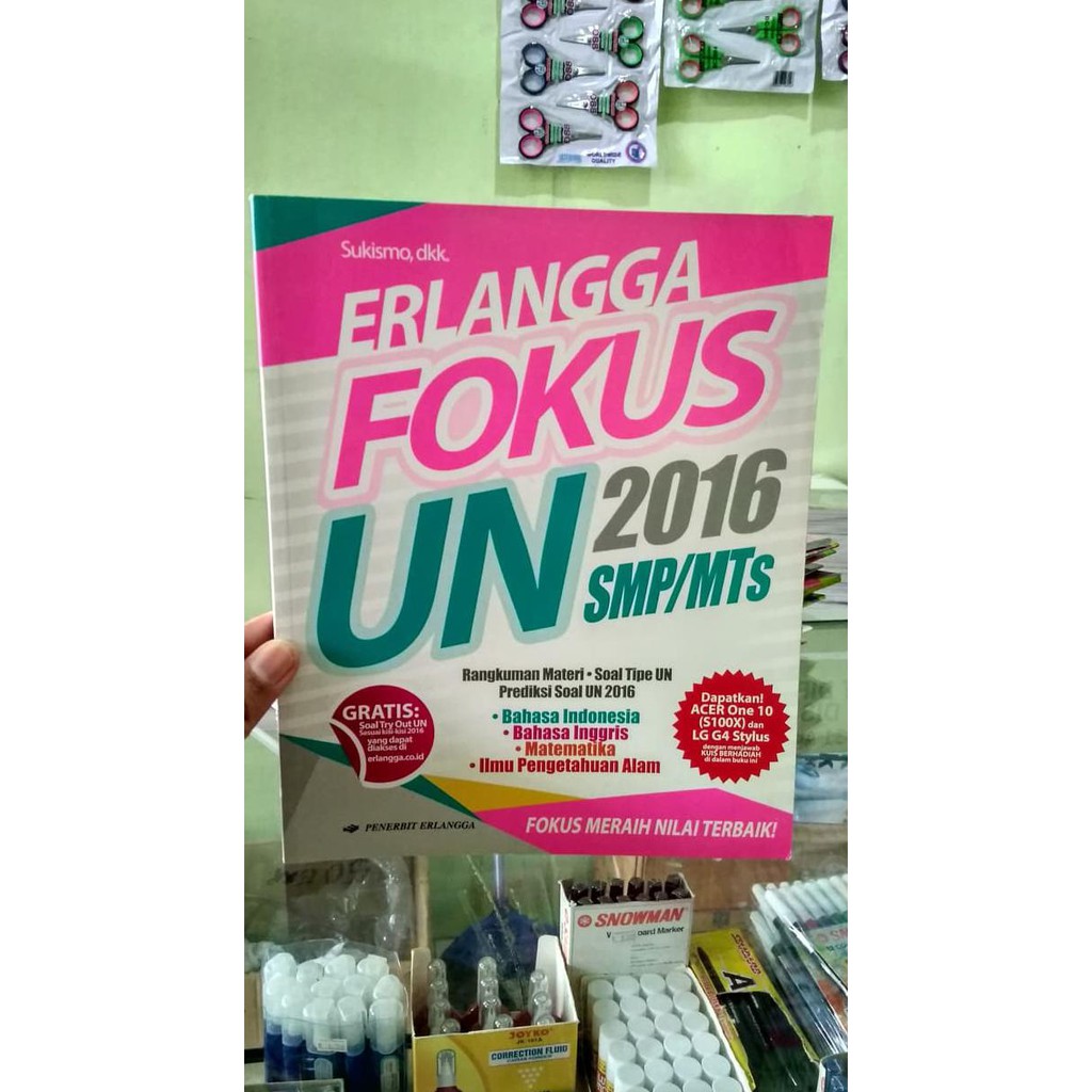Best Seller Erlangga Fokus Un 2016 Smp/Mts