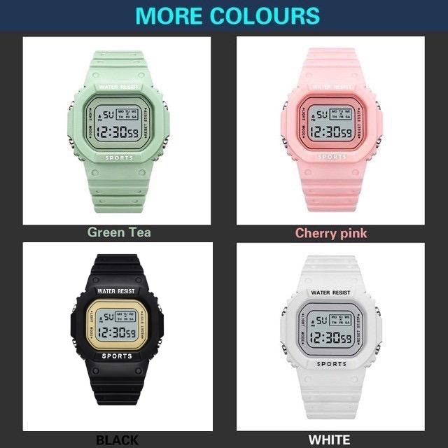 【✅COD】 JAM TANGAN LED WANITA PRIA RUBBER DIGITAL WATCH MURAH BERKUALITAS