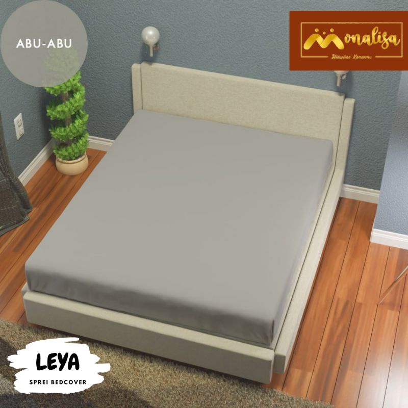 MONALISA Sprei Waterproof 180x200 King Size anti ompol-Abu-Abu