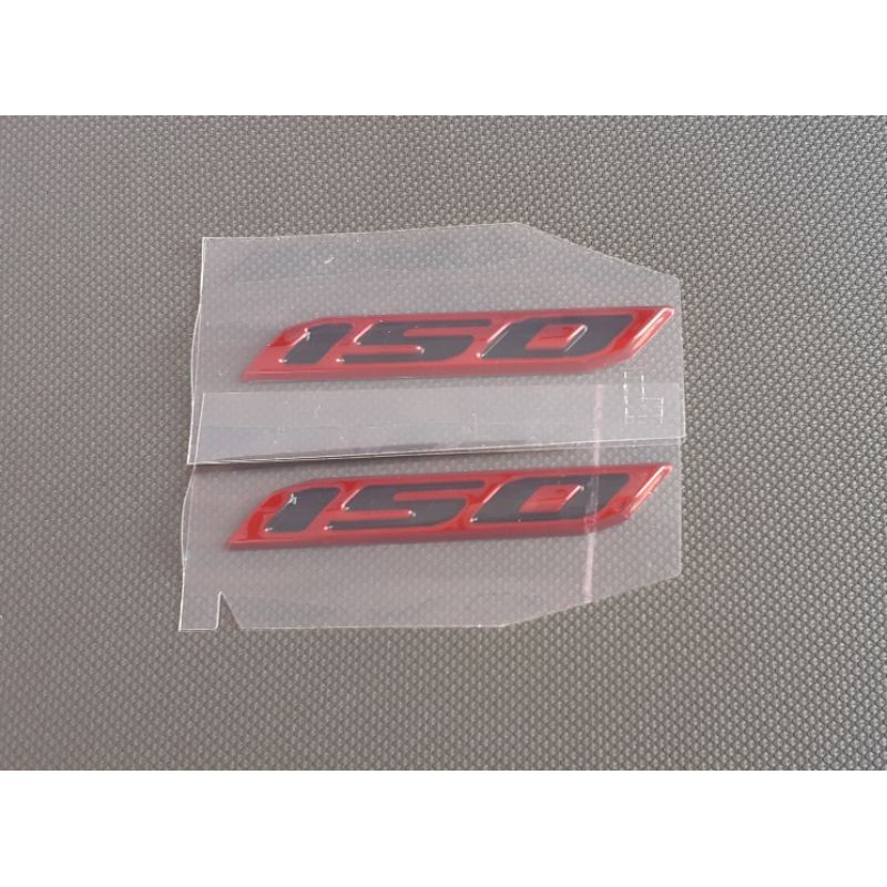 emblem angka 150 merah 2 pcs