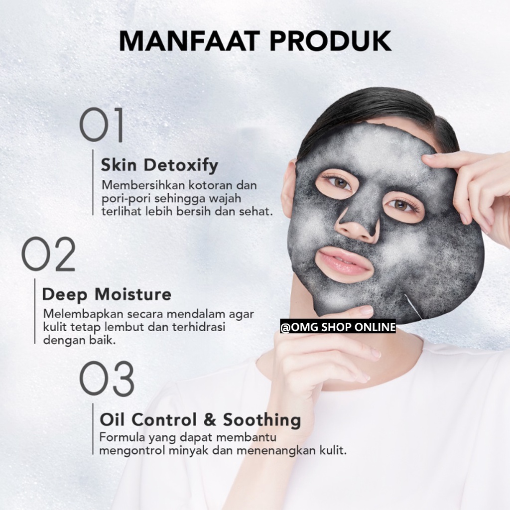 Isi 5 Pcs TERMURAH !! JOMTAM Bubble Mask Masker Wajah Gelembung Amino Oksigen / Masker Wajah Pemutih dan Glowing JOMTAM / Masker Wajah Viral Masker Komedo Sheet Mask Masker Images Bubble Mask Amino Acid Skincare Alami - Masker Wajah Organik Korea