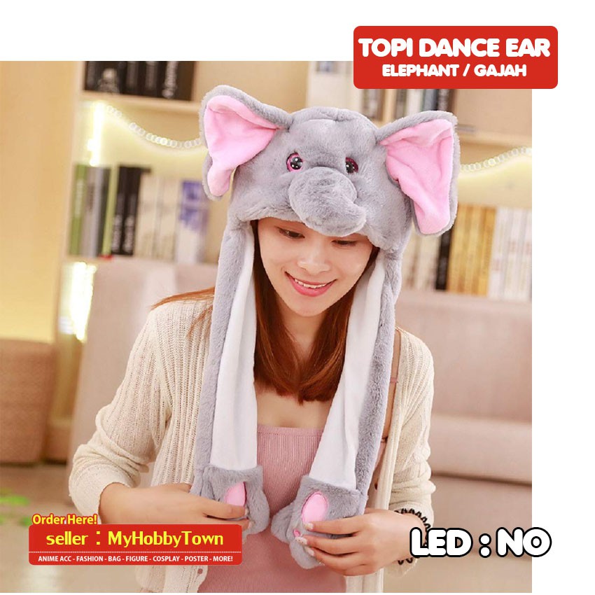 Topi Gajah Elephant Moving Ear Korea