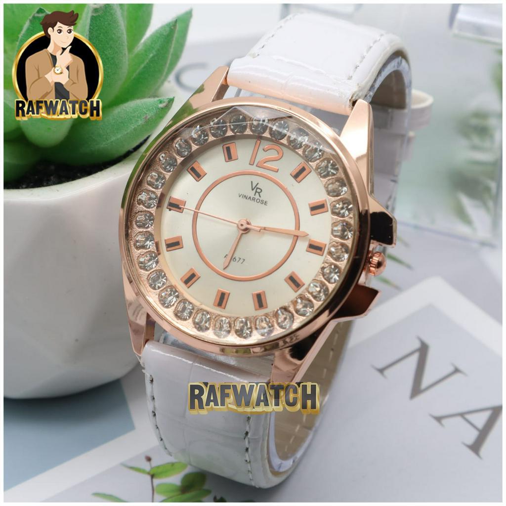 JAM TANGAN WANITA ELEGANT IMPORT STRAP KULIT PERMATA LAROCHE LR02