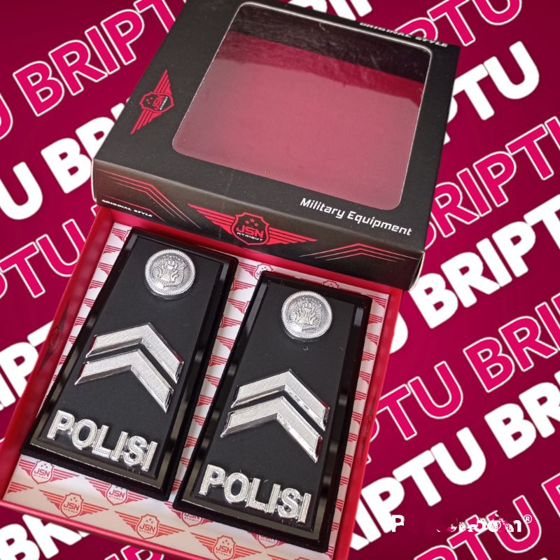 pangkat pdh briptu doff, aksesoris polisi, atribut polisi , pdh mika briptu, pangkat briptu, pangkat