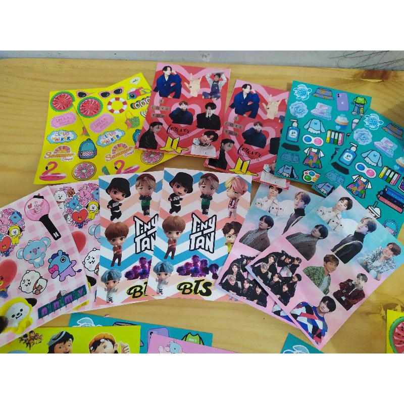

paket usaha stiker bts vinyl chromo murah bagus