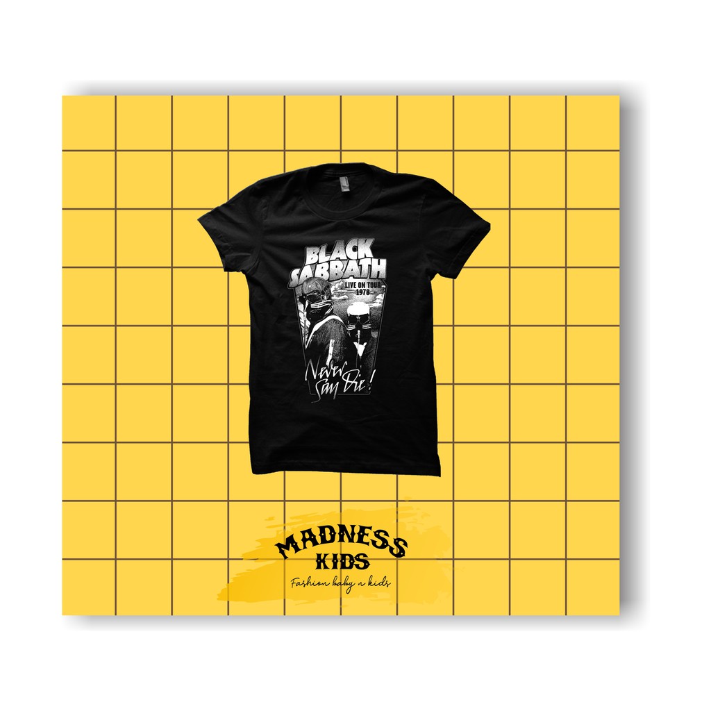KAOS BAND ANAK BLACK SABBATH 1978 BAJU BAND ANAK LAKI LAKI DAN PEREMPUAN DISTRO MURAH PREMIUM OOTD