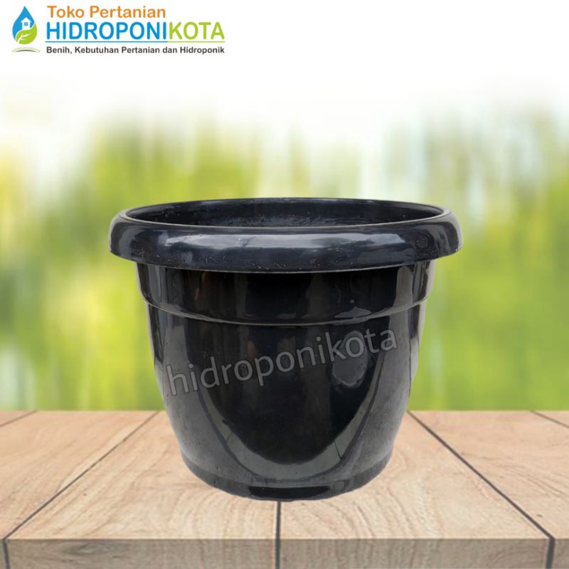 GLOBAL LION - pot TULIP 35 hitam - pot bibit