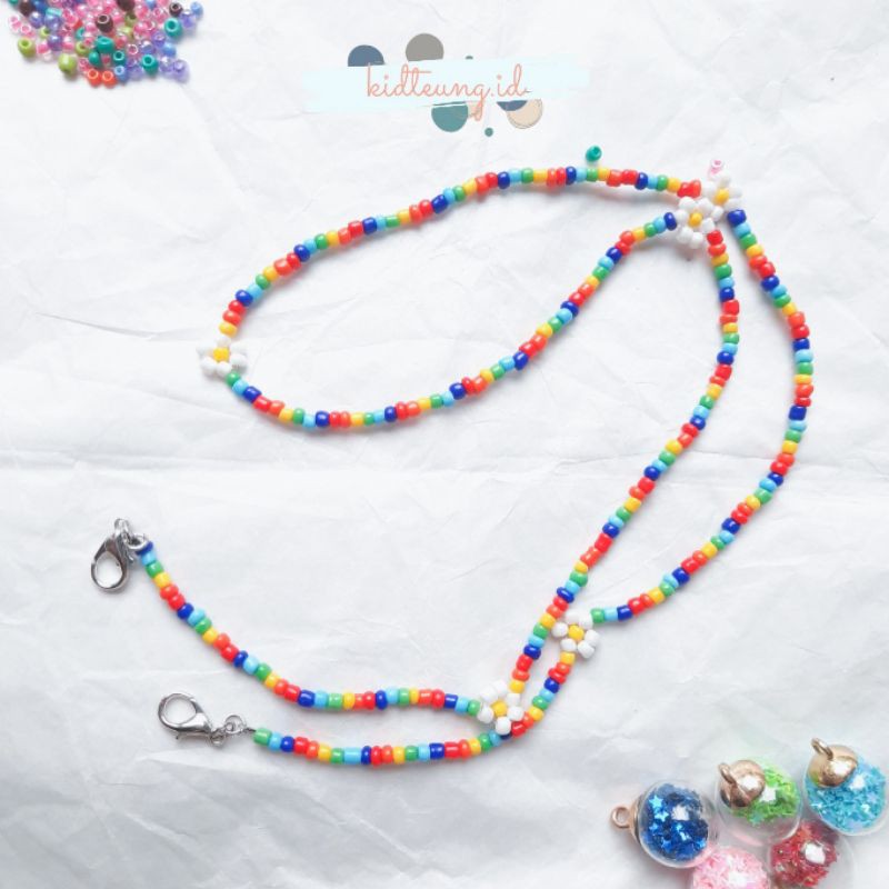 Custom Beads Mask Strap / Tay Tawan Beads Mask Strap