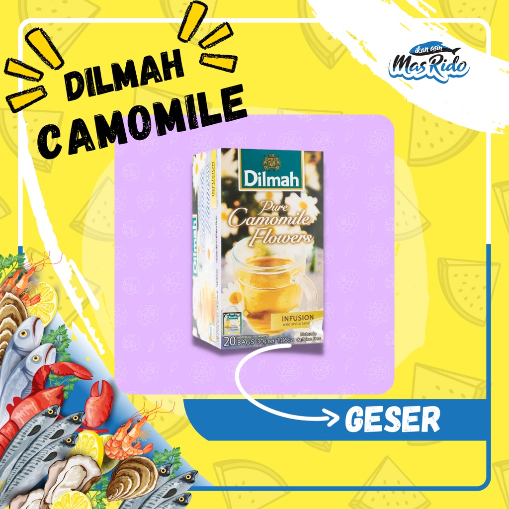 

Dilmah Pure Camomile Flowers 20 Bags Teh Dilmah Chamomile Flower