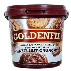 

Goldenfil Hazelnut Crunchy 1kg Selai Olesan Rasa Hazelnut dengan Malt Crispy