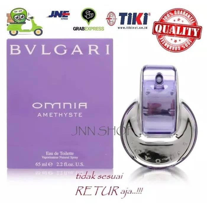 Terbatas Parfum Original Reject Wanita Bvlgari Omnia Amethyse 65 Ml