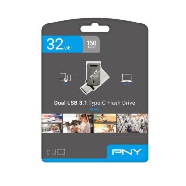 PNY DULEY USB 3.1 Type C 32GB - USB Flash Disk PNY OTG Type C 32GB