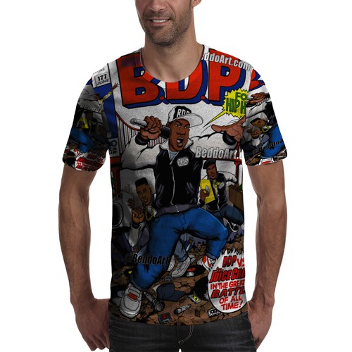 Kaos Mobb Deep Hip Hop Tshirt Unisex Bahan Polyester Jersey T-SHIRT Fullprint Tees Casual Fashion RA