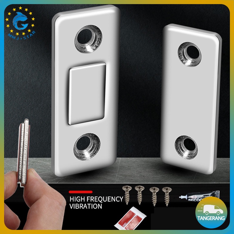 【2 Pcs】Magnet Plat Kuat Penutup Pintu Lurus/Magnetic Door Closer/Penutup Pintu Lemari Magnet