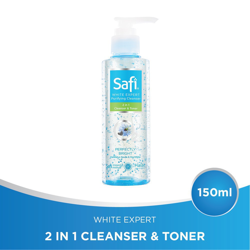 SAFI WHITE EXPERT PURIFYING 2IN1 CLEANSER &amp; TONER 150ML