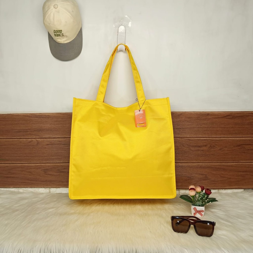 TOTEBAG WANITA/SHOPPING BAG LIPAT BESAR BUAT TAS BELANJA TAS LAUNDRY JUMBO BISA CUSTOM SABLON