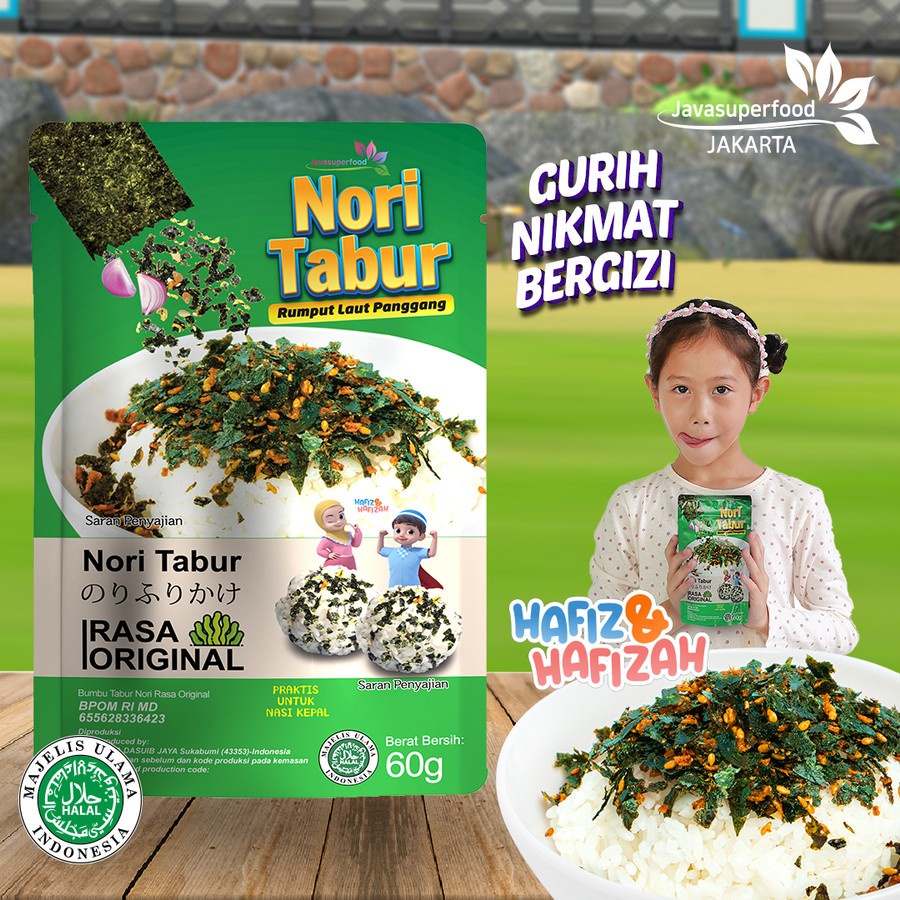 

Nori Tabur Rumput Laut Panggang - Rasa Original - 60g